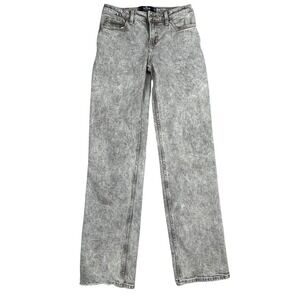 Hollister Low‎ Rise Dad Jeans Acid Wash Gray W24 L33